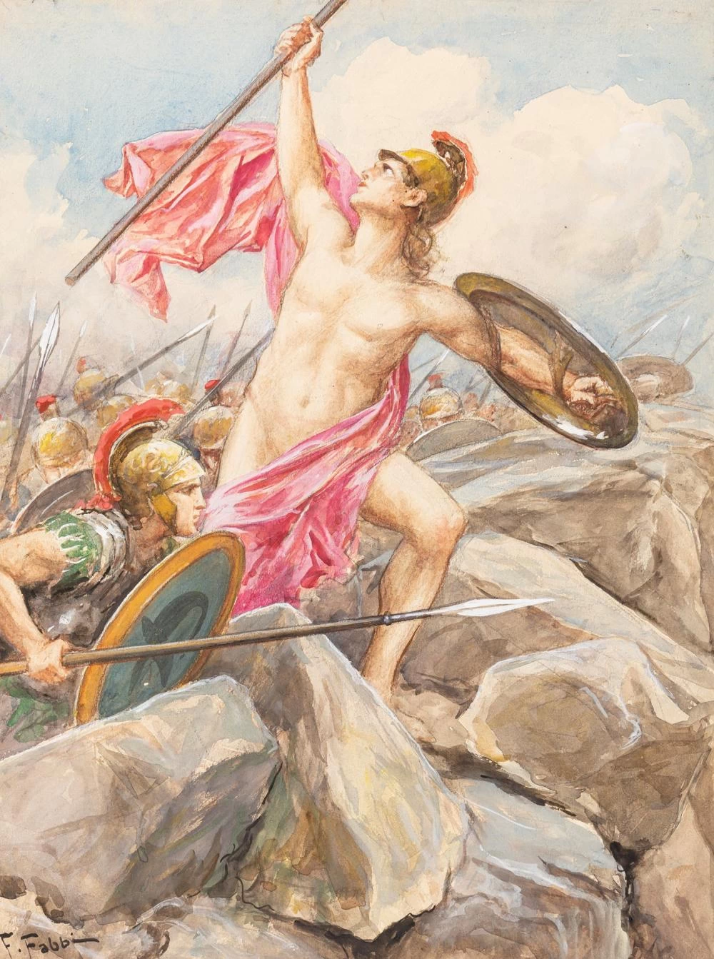 L'Iliade. Apollo incita i troiani all'assalto della muraglia